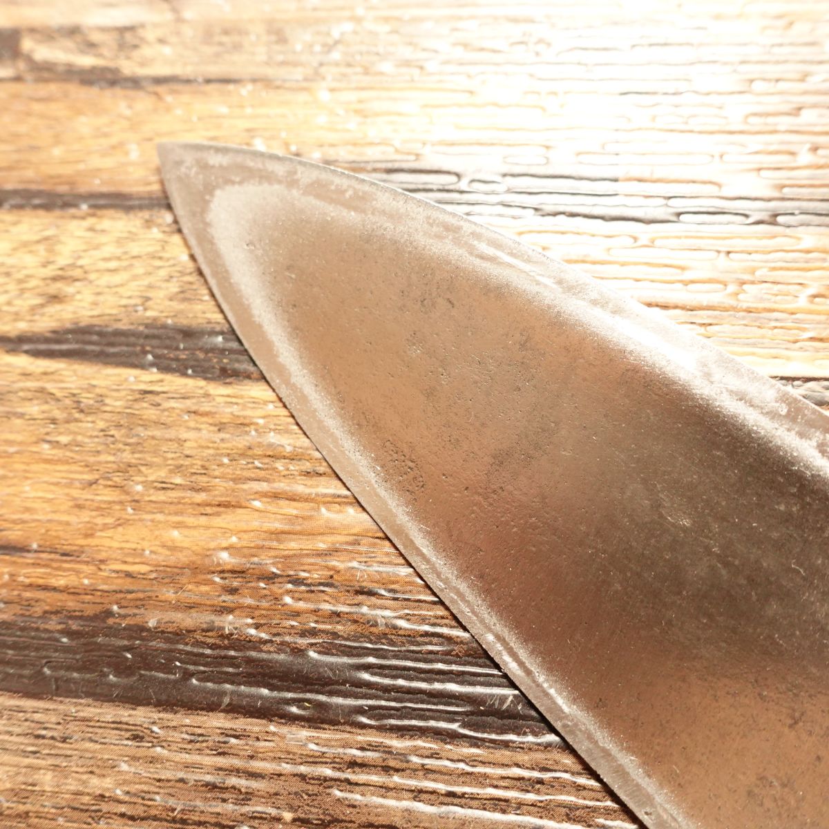 Kiya Yoshihisa Deba Knife, Sharpened, Hyotan Logo, Minor Spine Scratch, 135mm