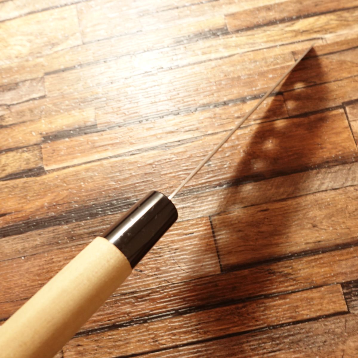 Seki Munekage Wa-Santoku Knife, Sharpened, Stainless, Perforated, Minimal Signs of Use, 170mm