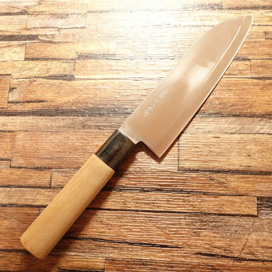 Noshu Masamune Santoku Knife, Sharpened, Stainless, Wa-Santoku, 170mm