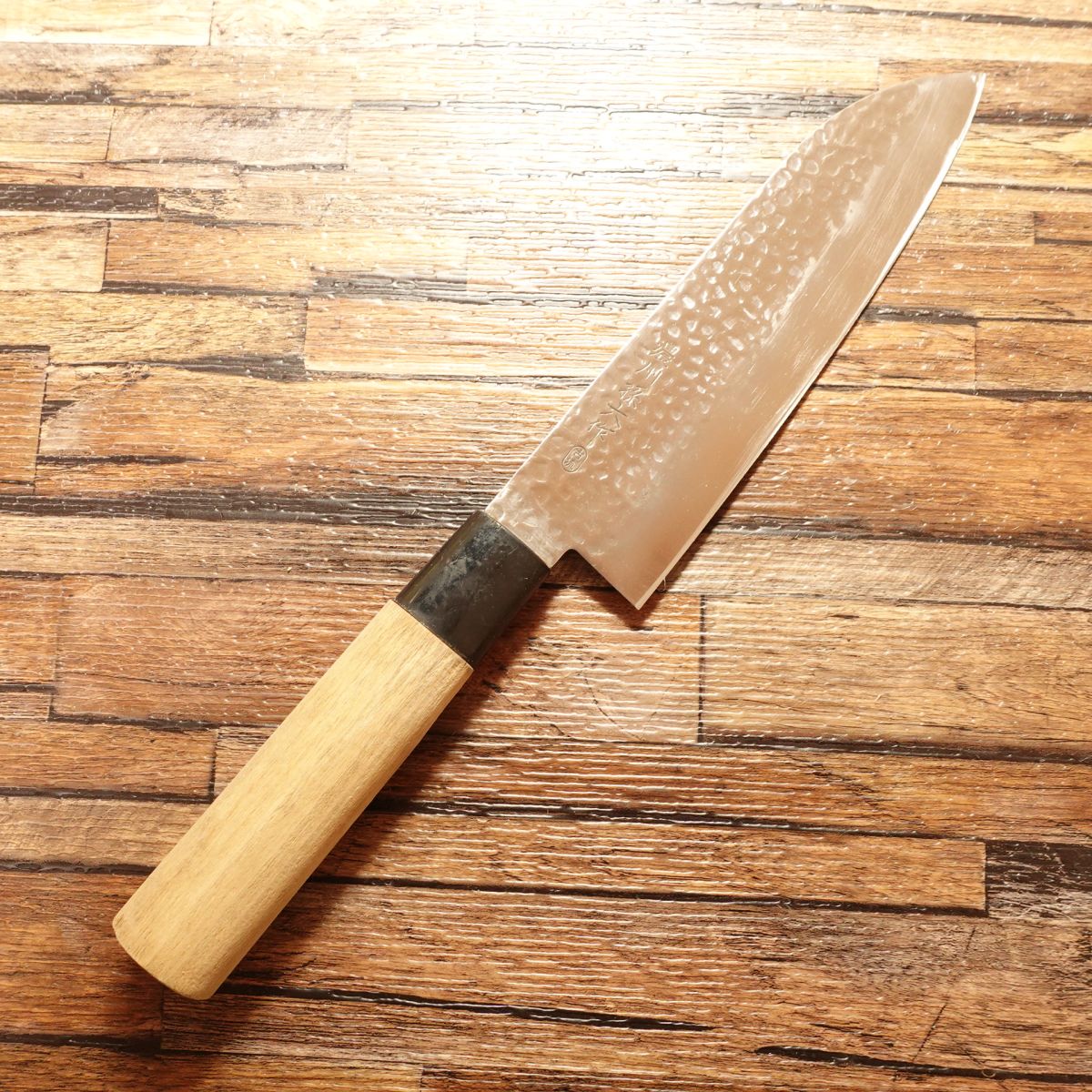 Noshu Magoroku Santoku Knife, Sharpened, Tsuchime, Koryu, 170mm