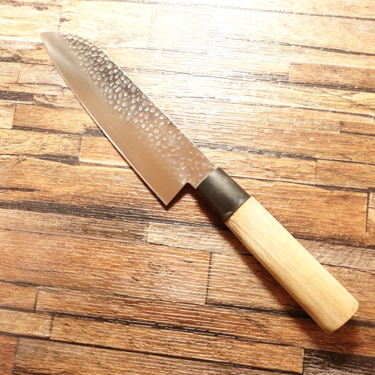 Noshu Magoroku Santoku Knife, Sharpened, Tsuchime, Koryu, 170mm