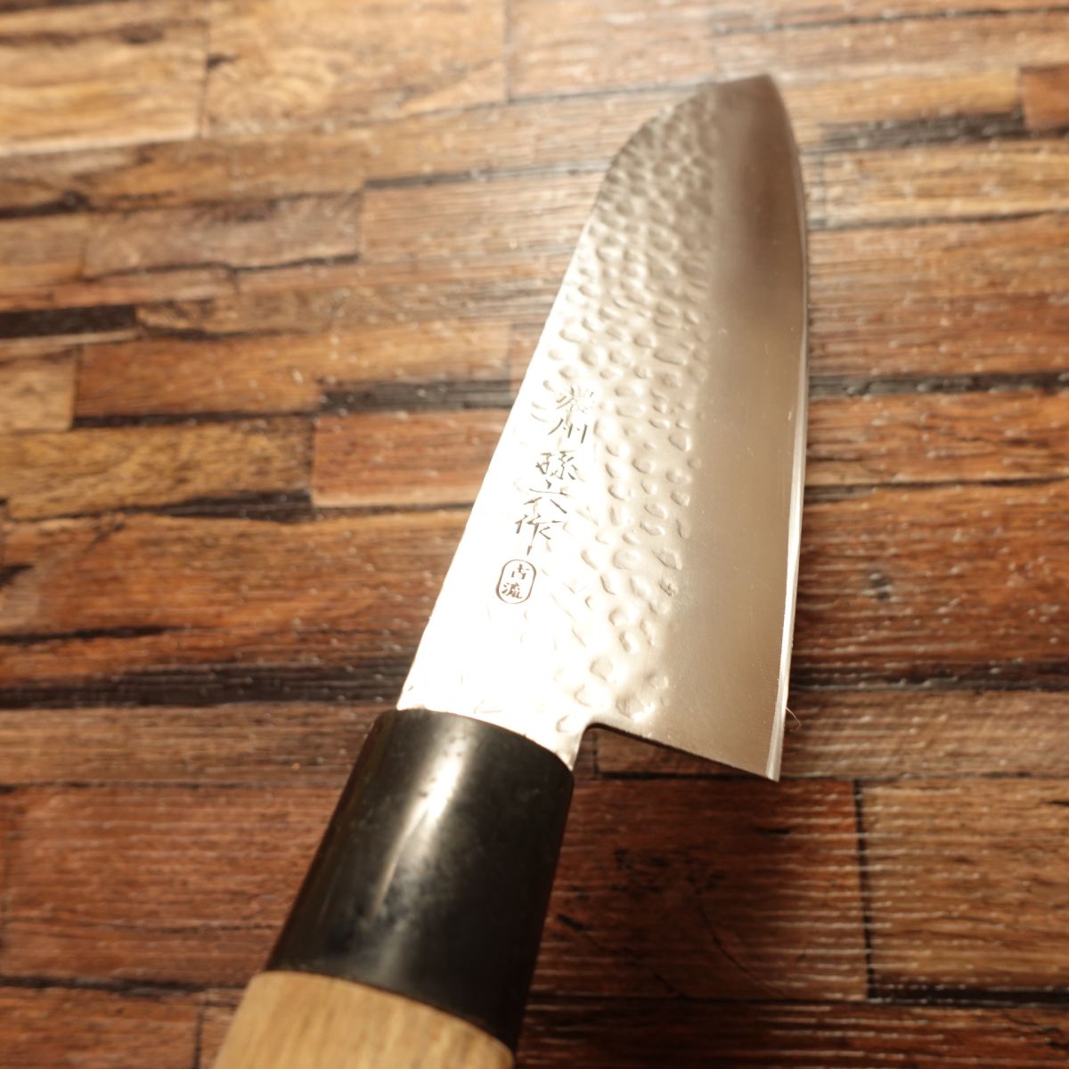 Noshu Magoroku Santoku Knife, Sharpened, Tsuchime, Koryu, 170mm