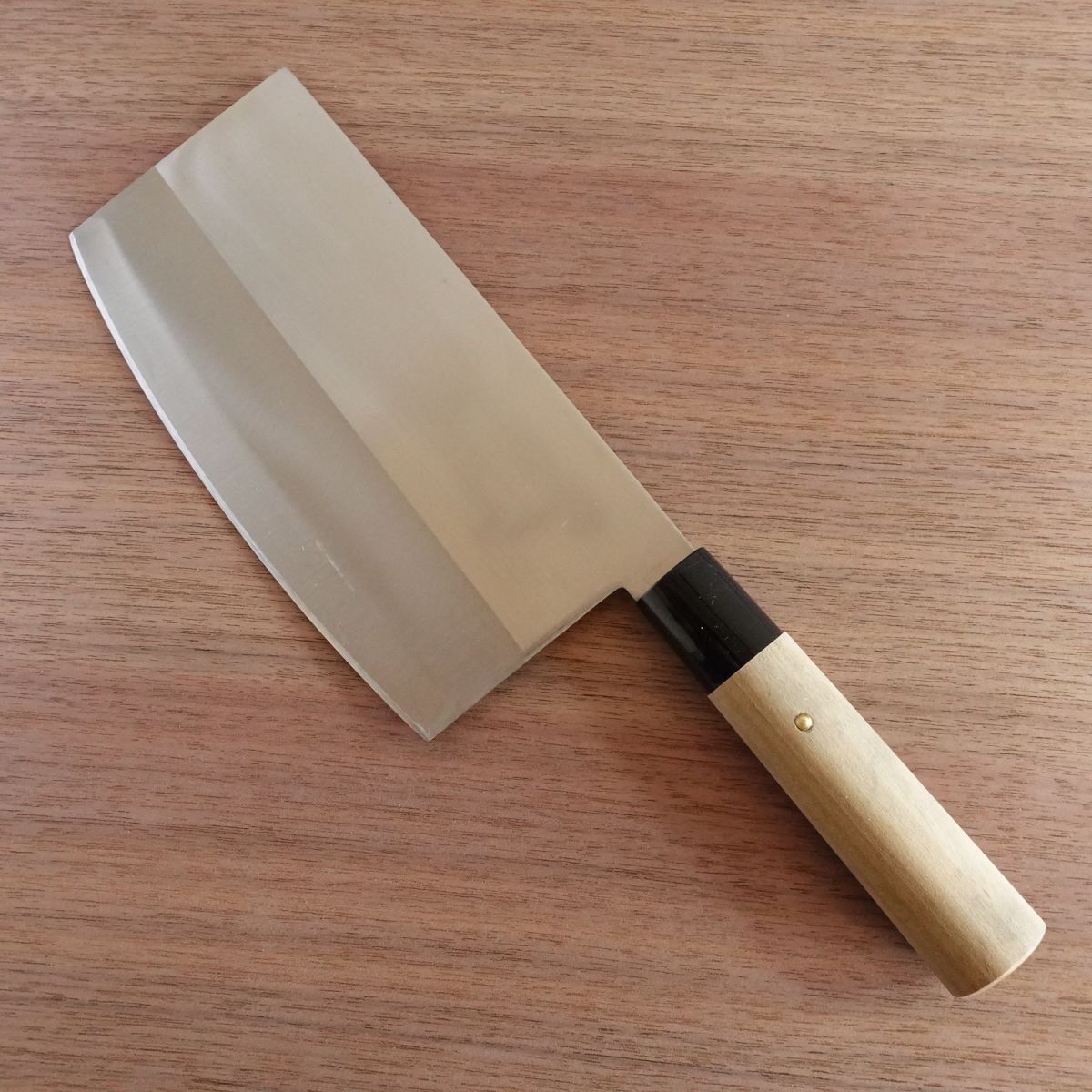 Seki Munekage Chinese Cleaver Knife, Sharpened, Wide Blade, Stainless Steel, 180mm