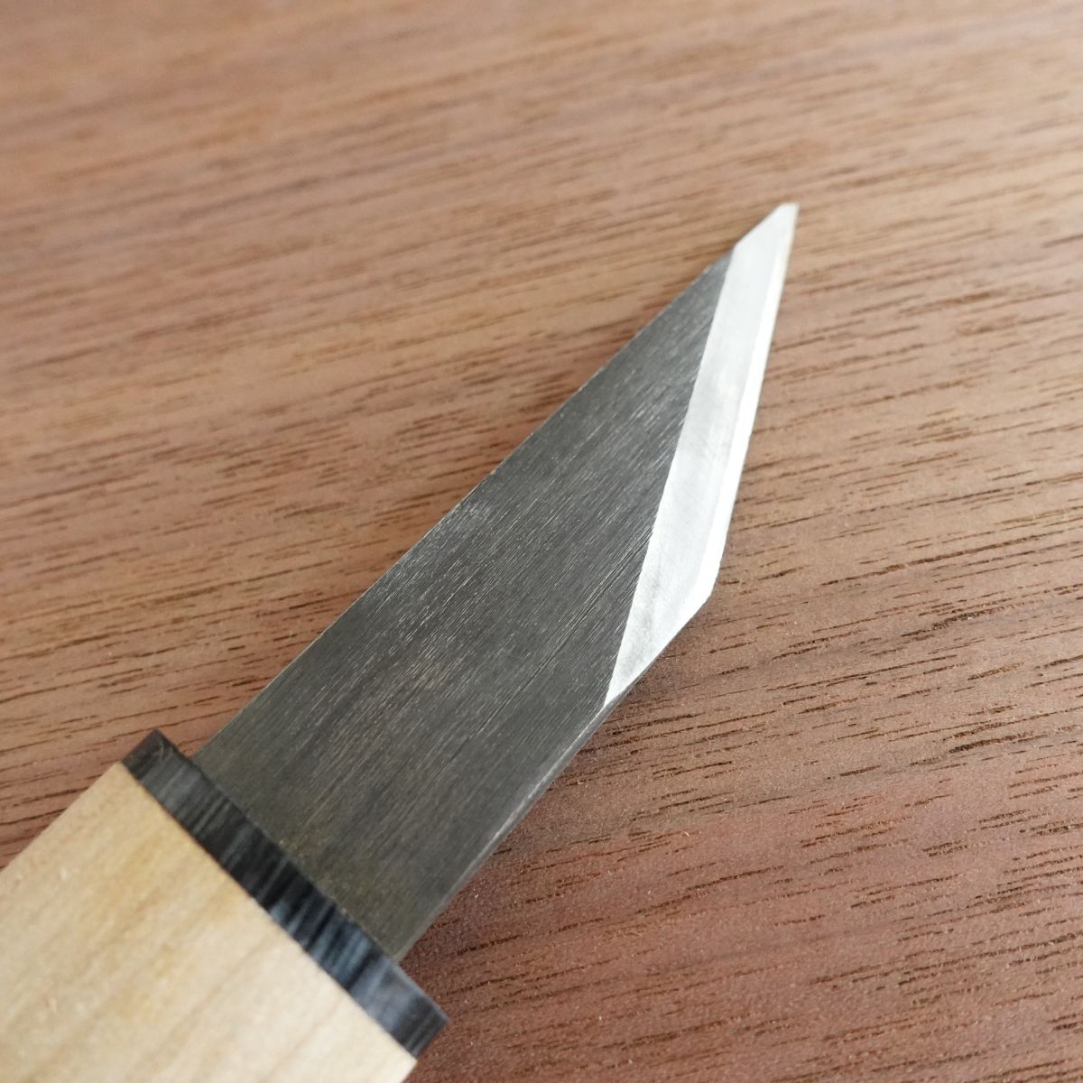 Suketomo Kiridashi Knife, Sharpened, Floral Knife, Ikebana Tool, Hagane Steel, Wooden Sheath, 75mm