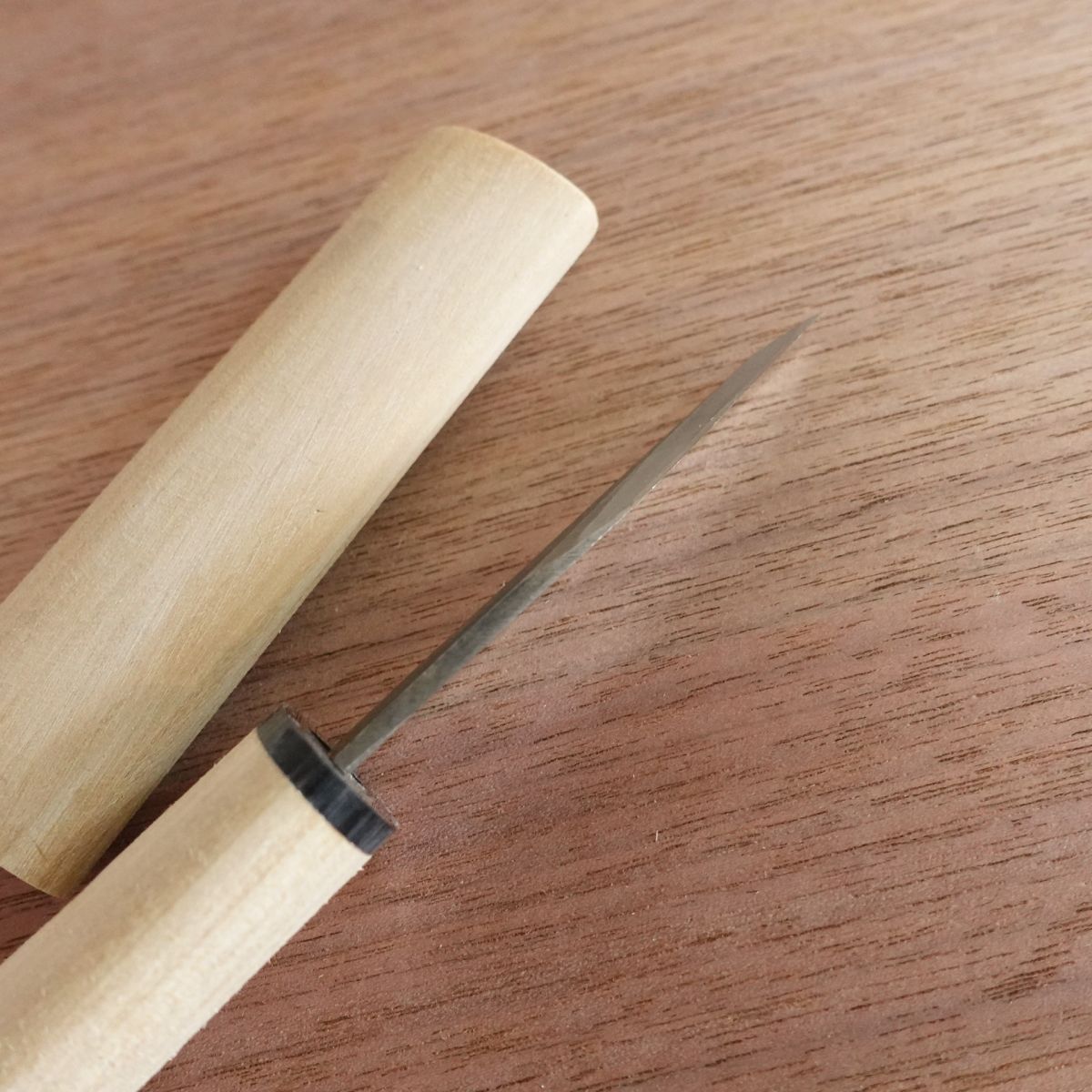 Suketomo Kiridashi Knife, Sharpened, Floral Knife, Ikebana Tool, Hagane Steel, Wooden Sheath, 75mm