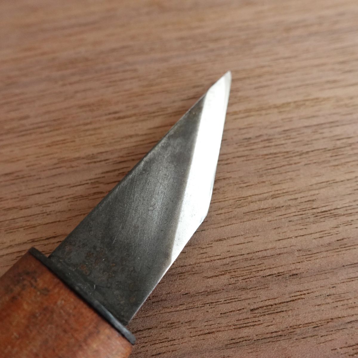 Kakuri Kiridashi Knife, Sharpened, Full Steel, Single Bevel, With Sheath, Hagane Steel, 65mm