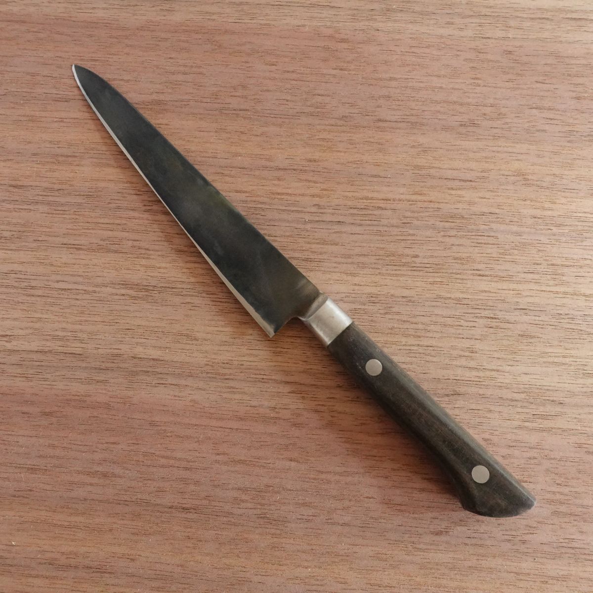 [HYPER REBORN] Edokoma Petty Knife, Black Oxide Finish, Fruit Knife, Decorative Cutting, 140mm