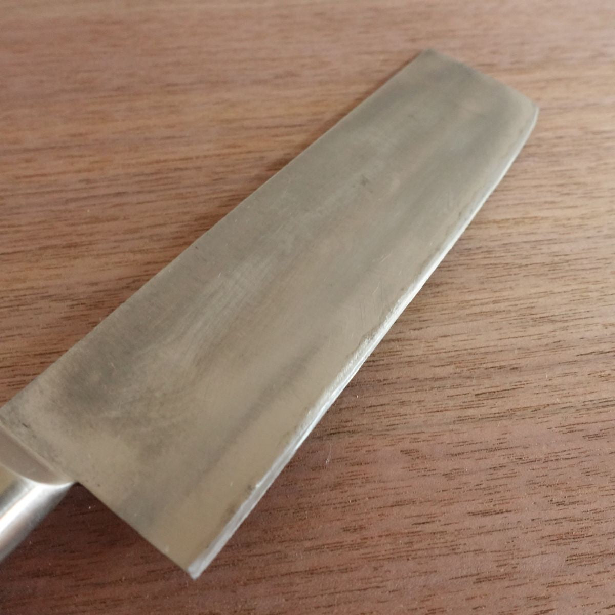 Sumidagawa Nakiri Knife, Sharpened, Hon-Warikomi, NS-65 DP Treatment, 155mm