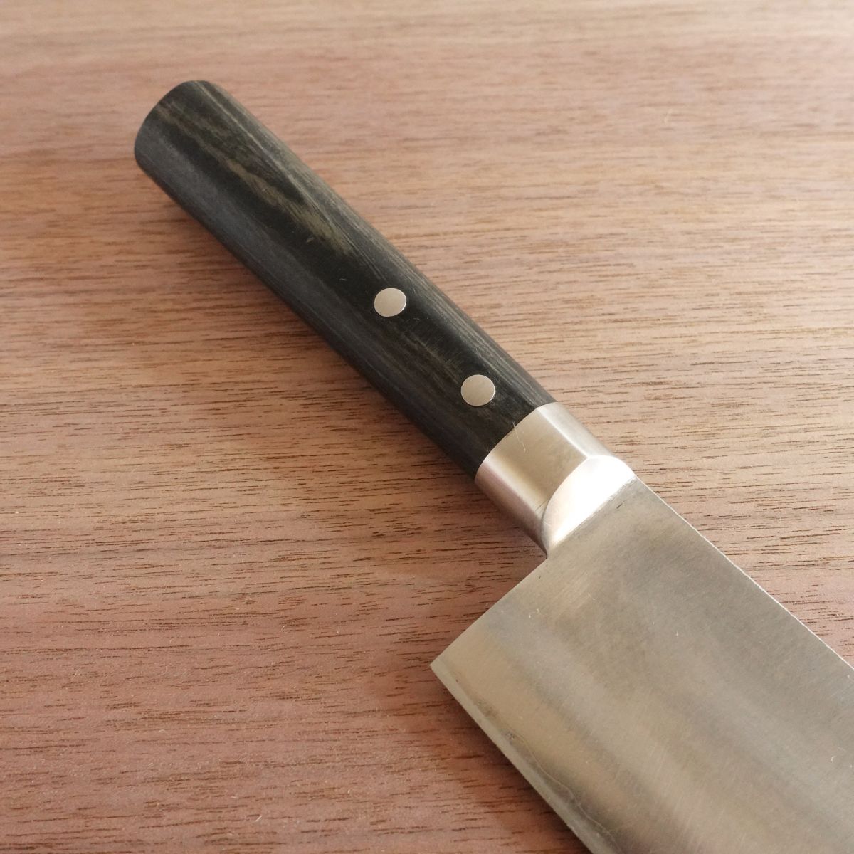 Sumidagawa Nakiri Knife, Sharpened, Hon-Warikomi, NS-65 DP Treatment, 155mm