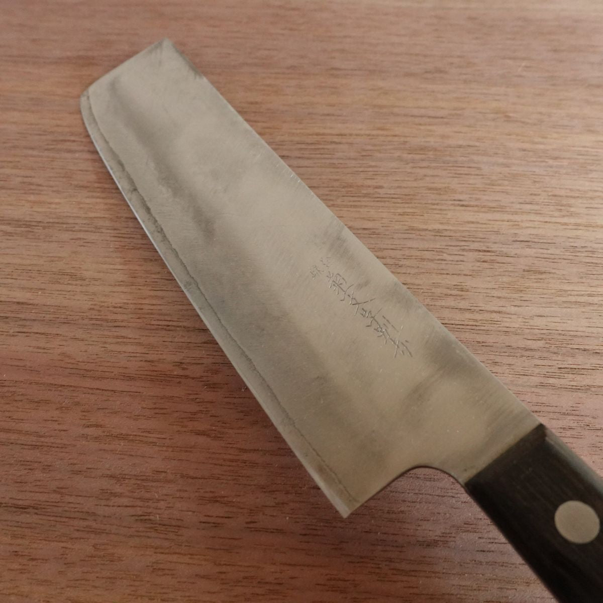Kikuichimonji Nakiri Knife, Sharpened, Hon-Warikomi, Betsuuchi, 170mm