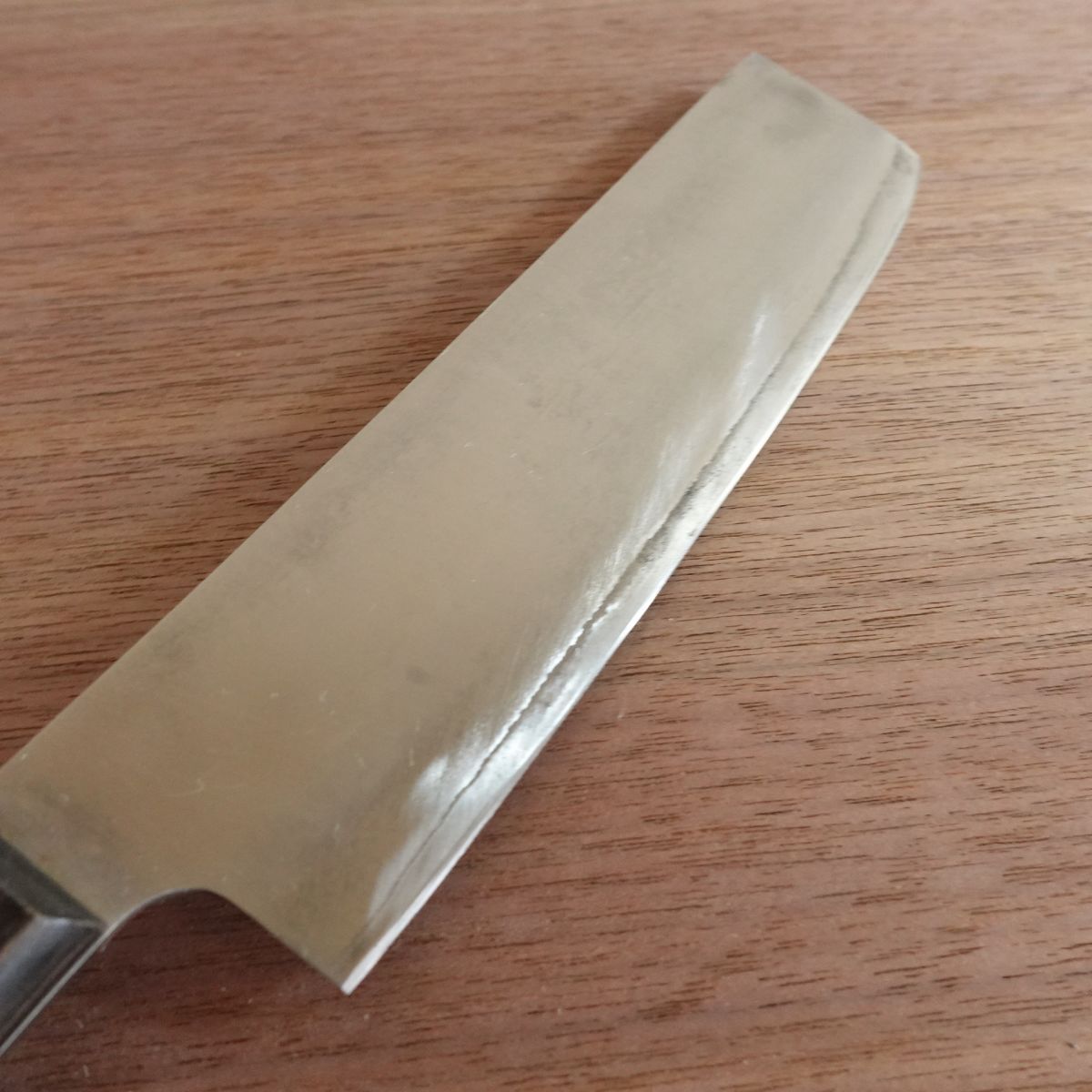 Kikuichimonji Nakiri Knife, Sharpened, Hon-Warikomi, Betsuuchi, 170mm