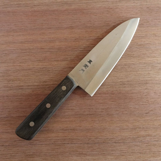 Shinemon Deba Knife, Sharpened, Stainless Steel, Single Bevel, 165mm