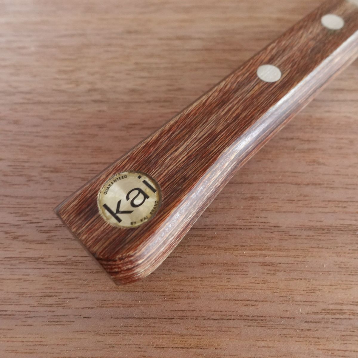 Seki Magoroku Santoku Knife, Sharpened, Hon-Warikomi Momoyama, Kai Corporation, 170mm