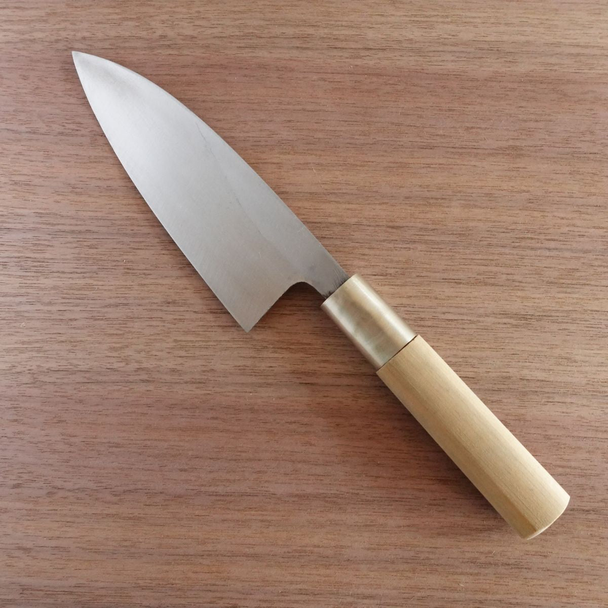 Shinkai Deba Knife, Sharpened, Hagane Steel, Single Bevel, Nearly Unused Stored Item, 155mm