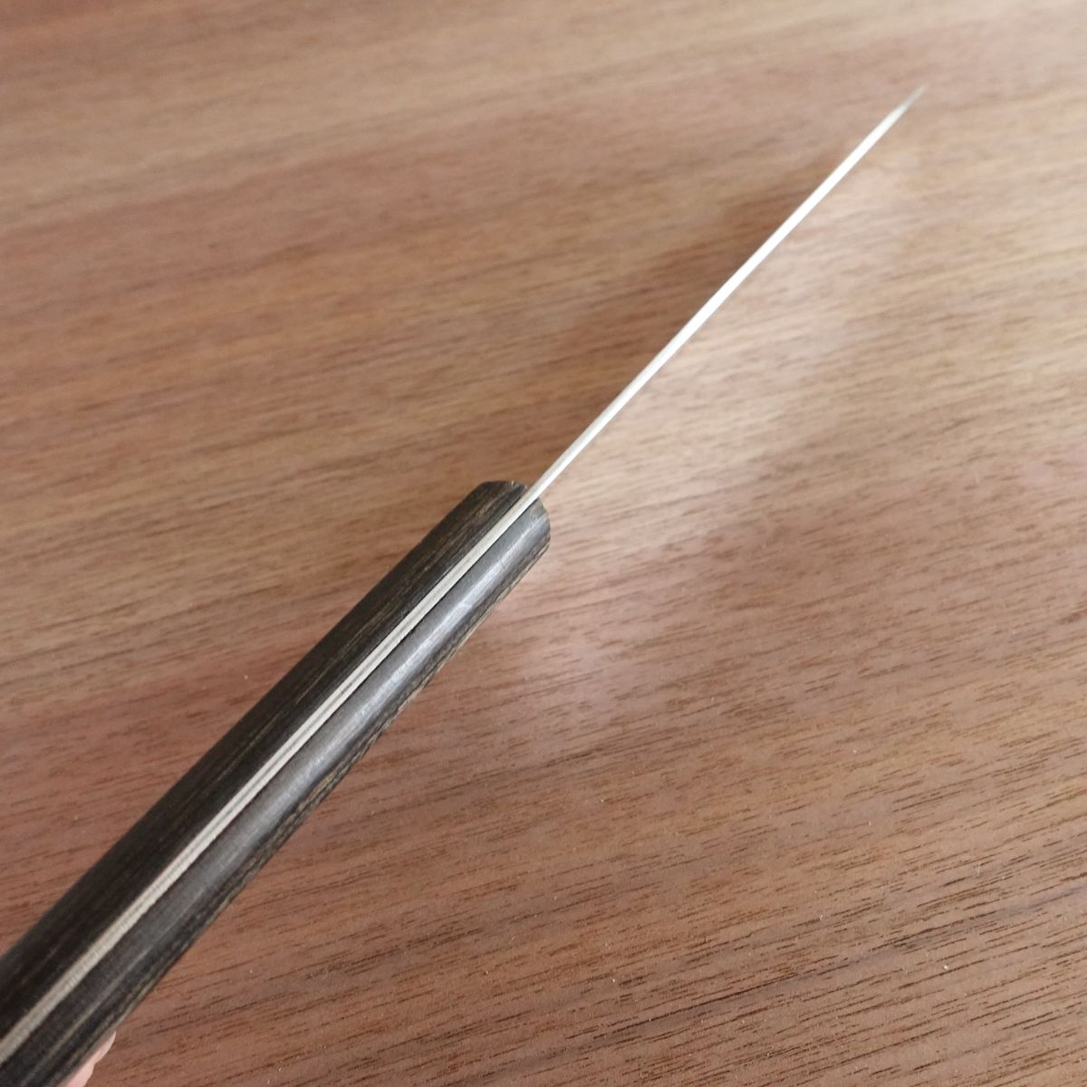 Ryozen Unyu Santoku Knife, Sharpened, Special Steel Clad, Commemorative Engraving, Minimal Signs of Use, 180mm