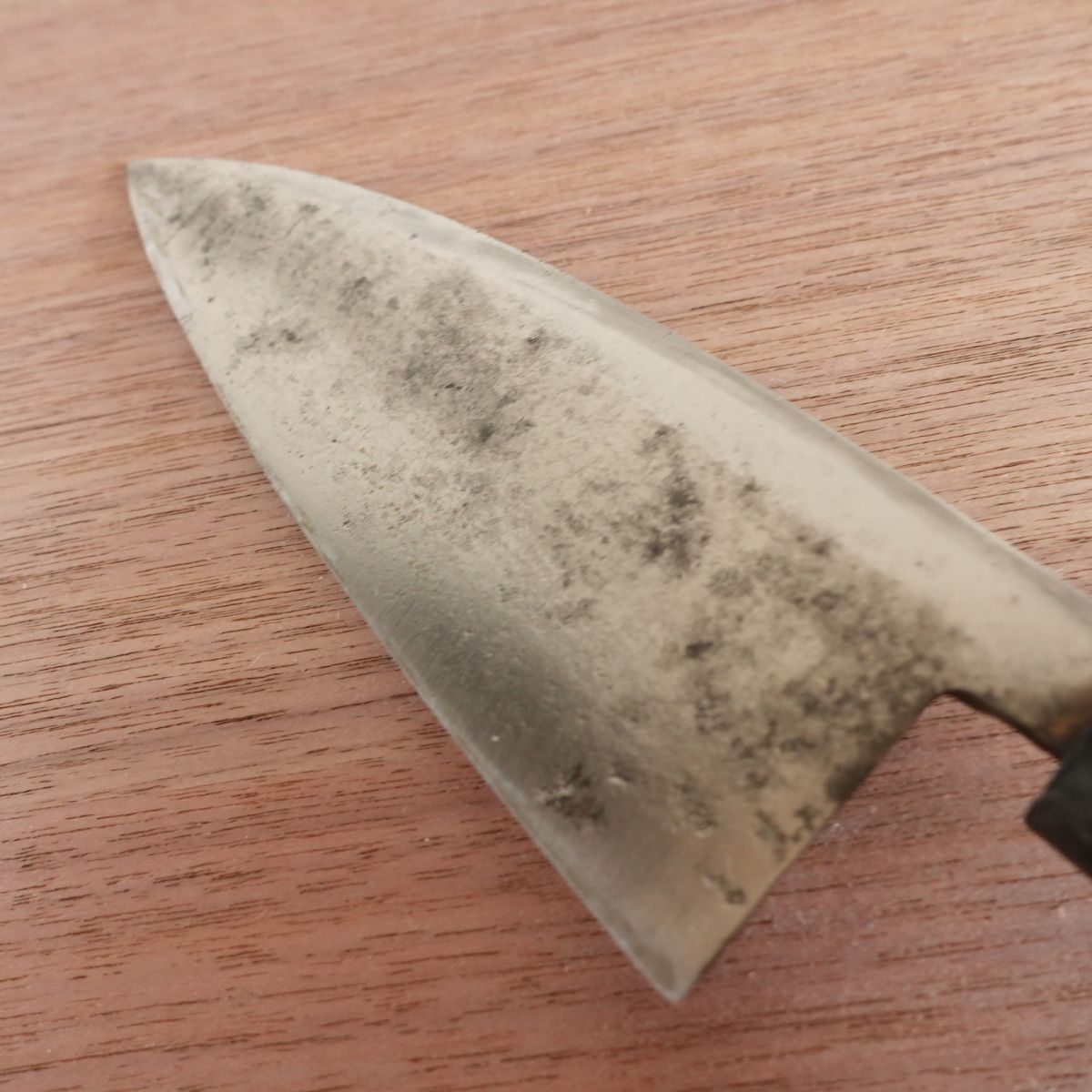 Shirasagi Deba Knife, Sharpened, Crown Shirasagi, Hagane Steel, Single Bevel, 155mm