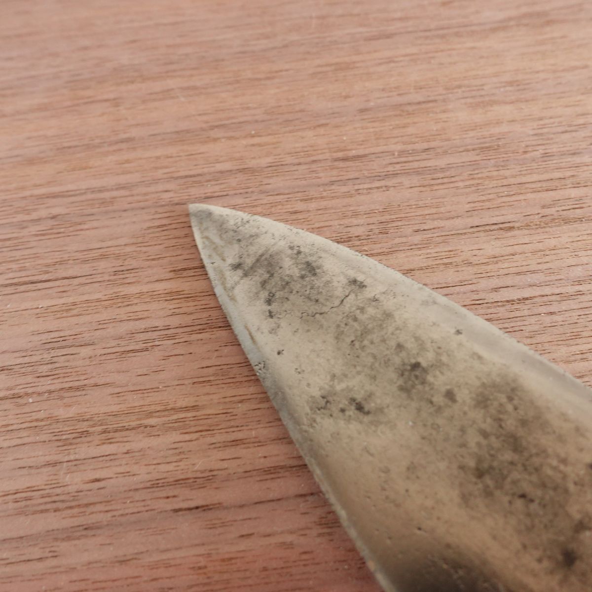 Shirasagi Deba Knife, Sharpened, Crown Shirasagi, Hagane Steel, Single Bevel, 155mm