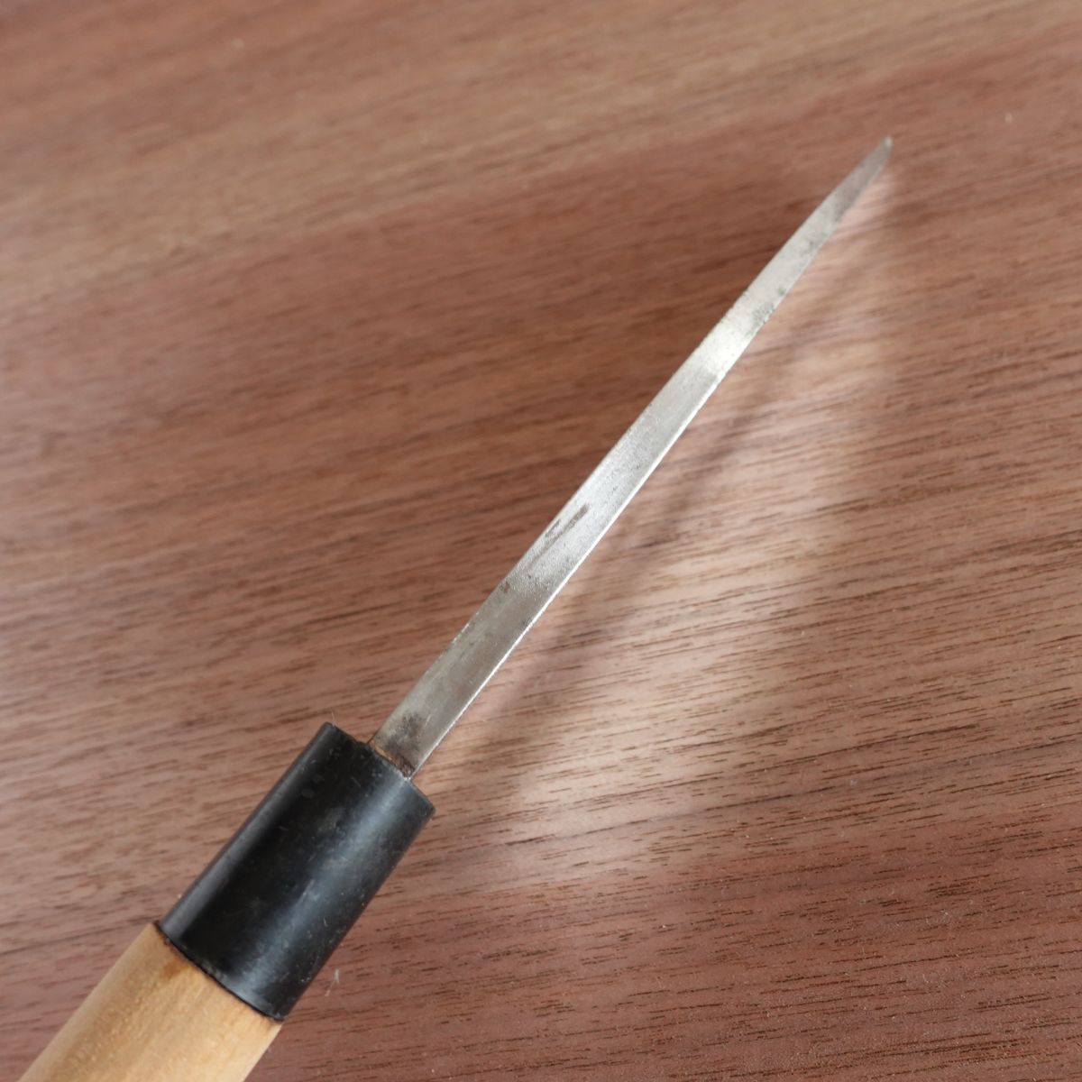 Shirasagi Deba Knife, Sharpened, Crown Shirasagi, Hagane Steel, Single Bevel, 155mm