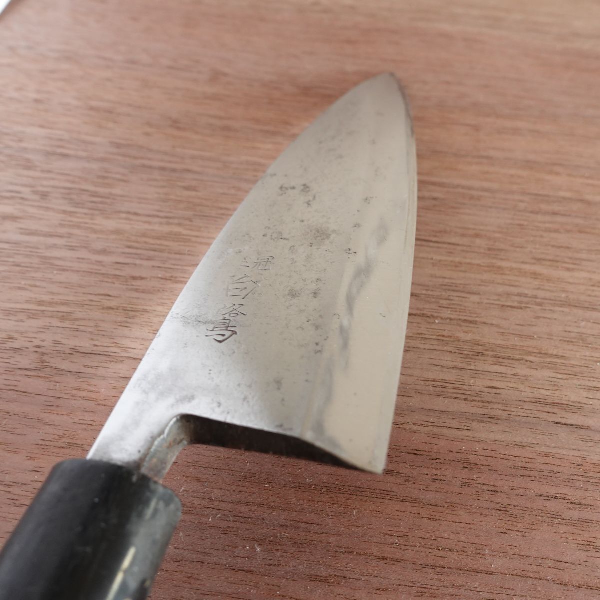 Shirasagi Deba Knife, Sharpened, Crown Shirasagi, Hagane Steel, Single Bevel, 155mm