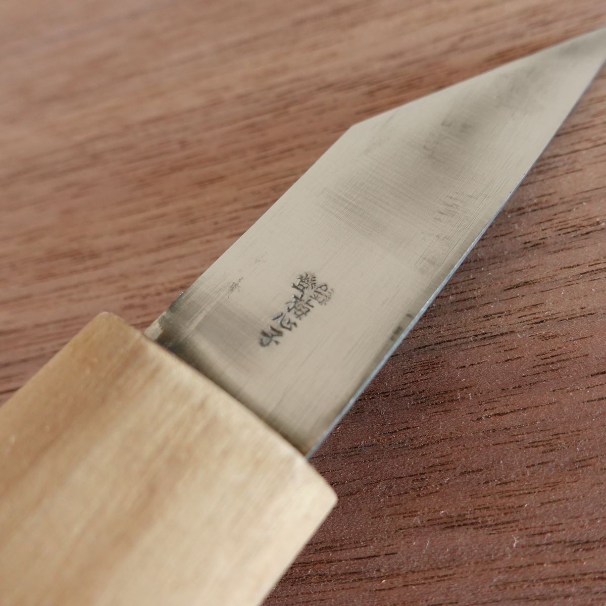 Baishinshi Yokote Utility Knife, Sharpened, Kiridashi Knife, Flower Knife, Ikebana Tool, Steel, Wooden Sheath, 70mm