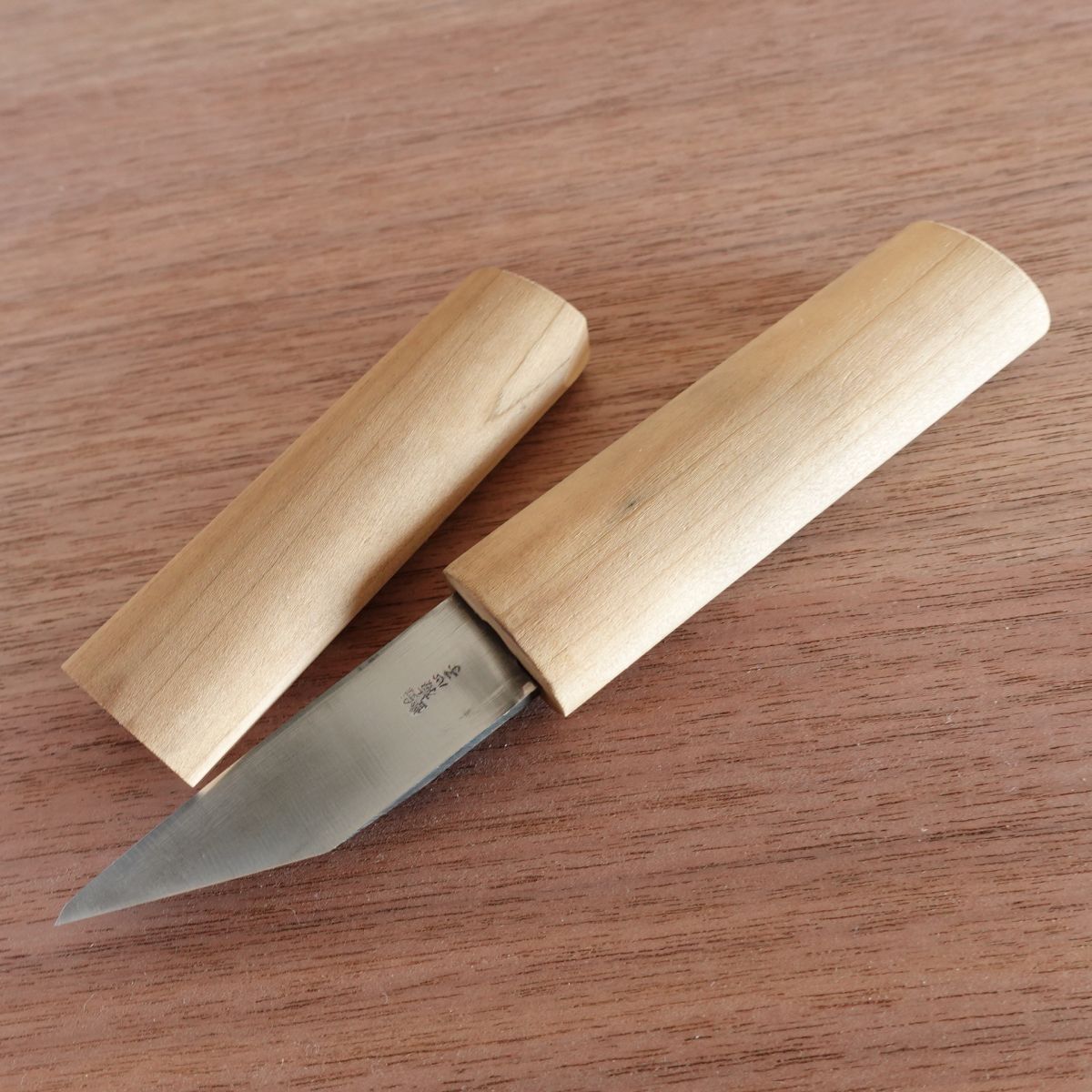 Baishinshi Yokote Utility Knife, Sharpened, Kiridashi Knife, Flower Knife, Ikebana Tool, Steel, Wooden Sheath, 70mm