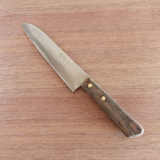 Matsuzaki Gyuto Knife, Sharpened, All-Purpose Knife, Hand-Forged, Slight Handle Wear, 160mm