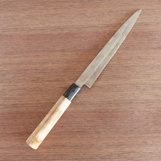 Sakai Kazuhiko Yanagiba Knife, Sharpened, Sashimi Knife, Hagane Steel, 210mm