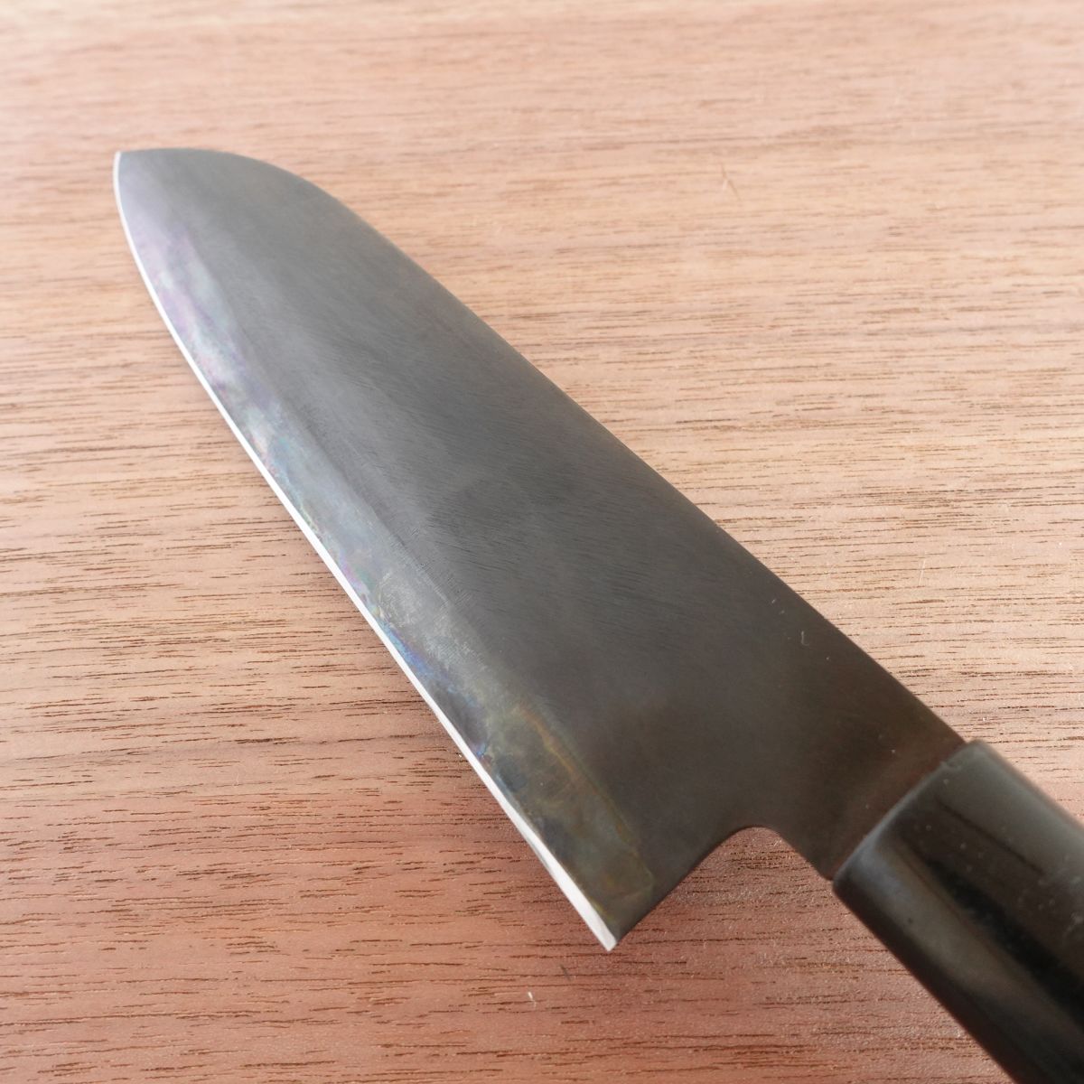 [HYPER REBORN] Hidetsuna Wa-Santoku Knife, Sharpened, Black Oxide Finish, All-Purpose Knife, 165mm