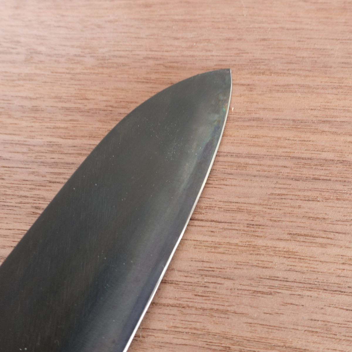 [HYPER REBORN] Hidetsuna Wa-Santoku Knife, Sharpened, Black Oxide Finish, All-Purpose Knife, 165mm