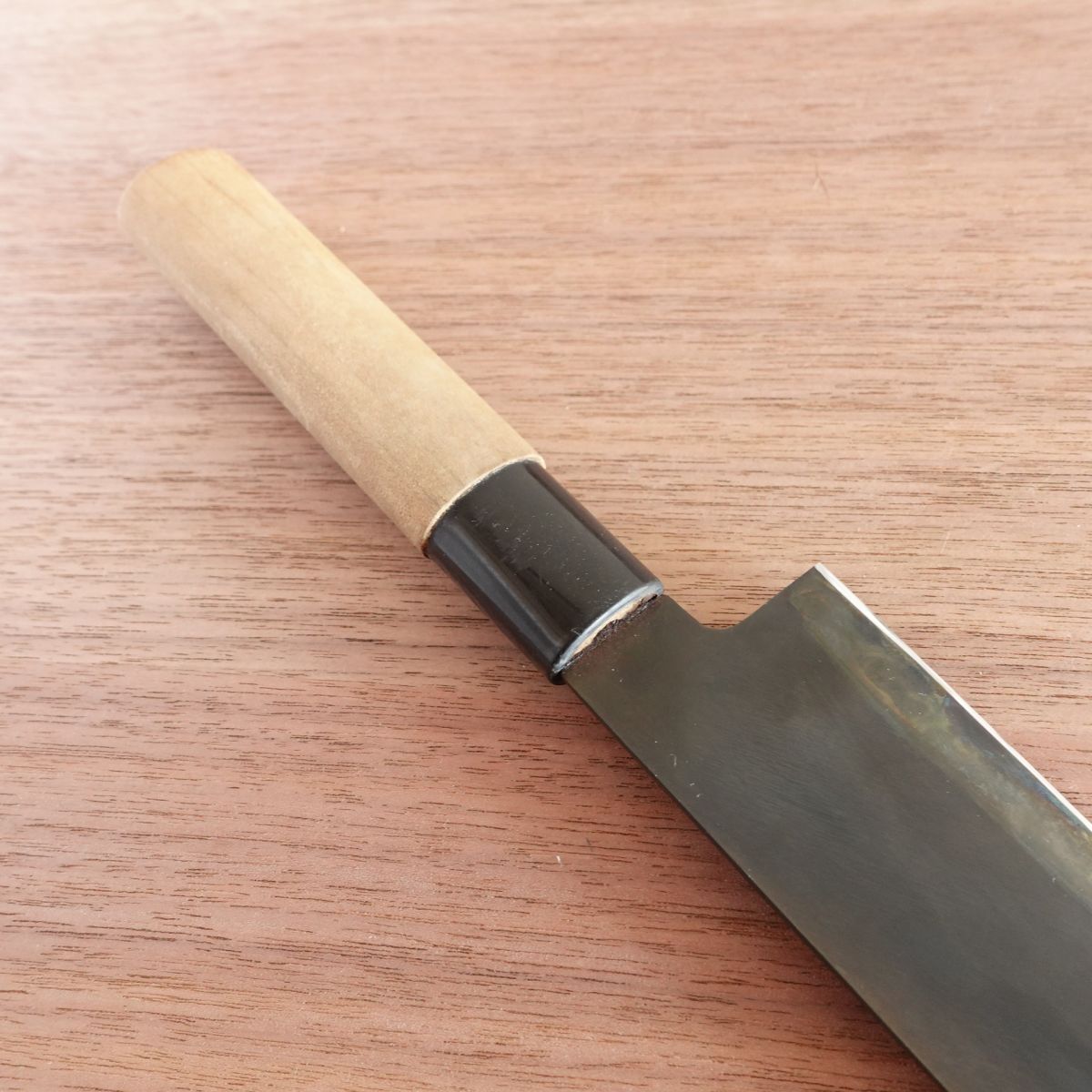 [HYPER REBORN] Hidetsuna Wa-Santoku Knife, Sharpened, Black Oxide Finish, All-Purpose Knife, 165mm