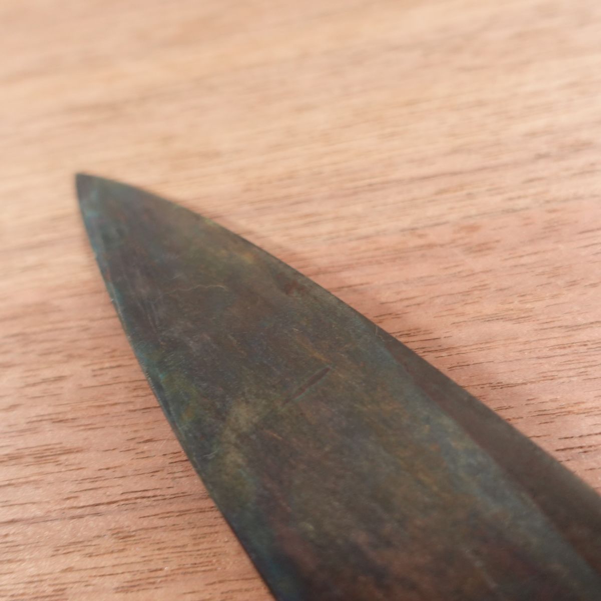 [HYPER REBORN] Mantetsu Funayuki Knife, Sharpened, Black Oxide Finish, Slim Deba, Thin Profile, Carbon Steel, Single Bevel, 160mm