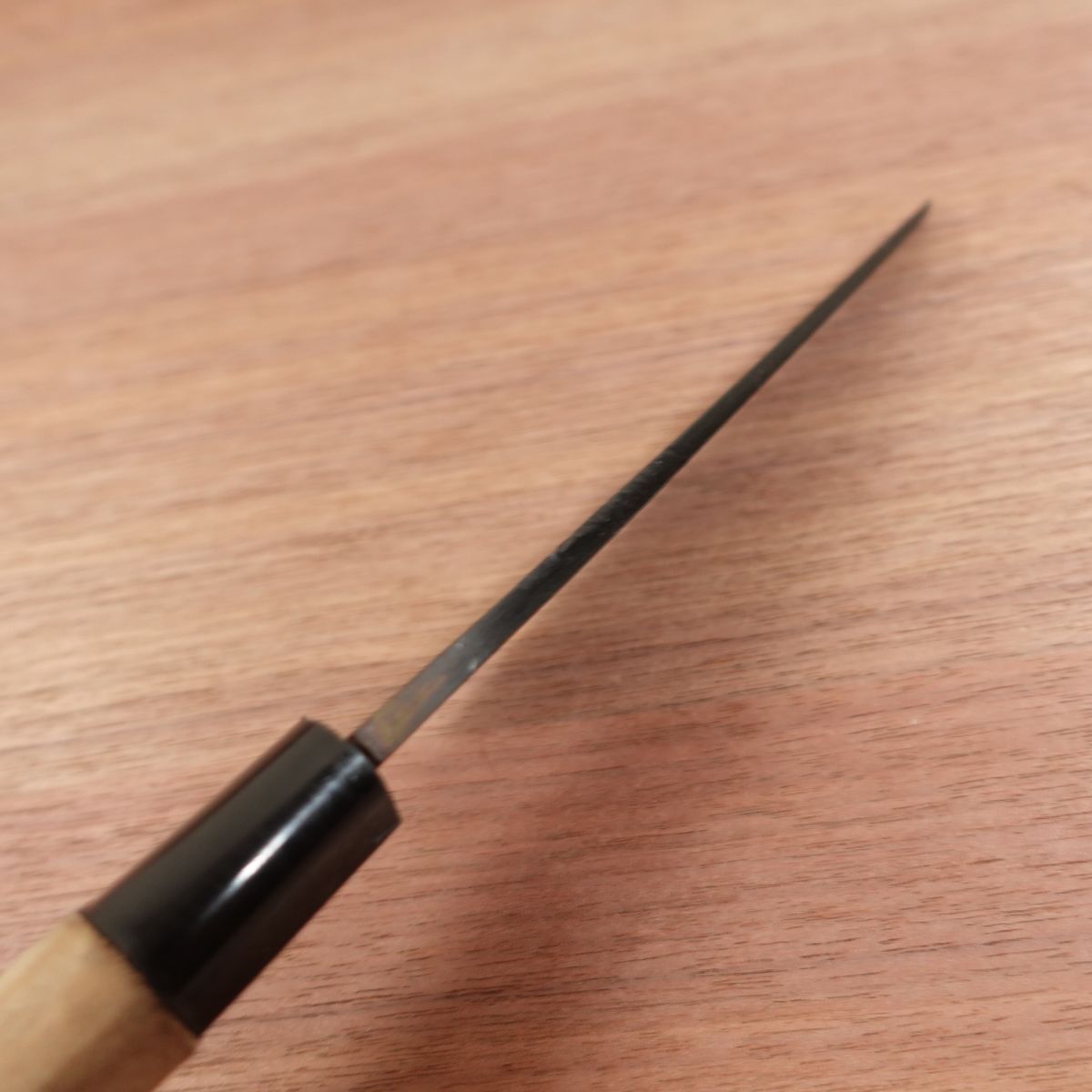 [HYPER REBORN] Mantetsu Funayuki Knife, Sharpened, Black Oxide Finish, Slim Deba, Thin Profile, Carbon Steel, Single Bevel, 160mm