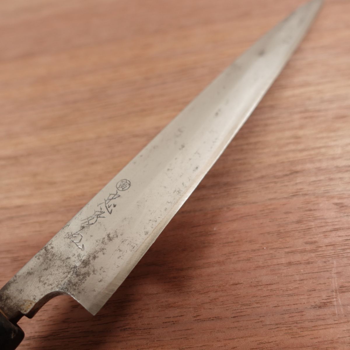 Tadafusa Yanagiba Knife, Sharpened, Sashimi Knife, Tora, Carbon Steel, Single Bevel, 210mm