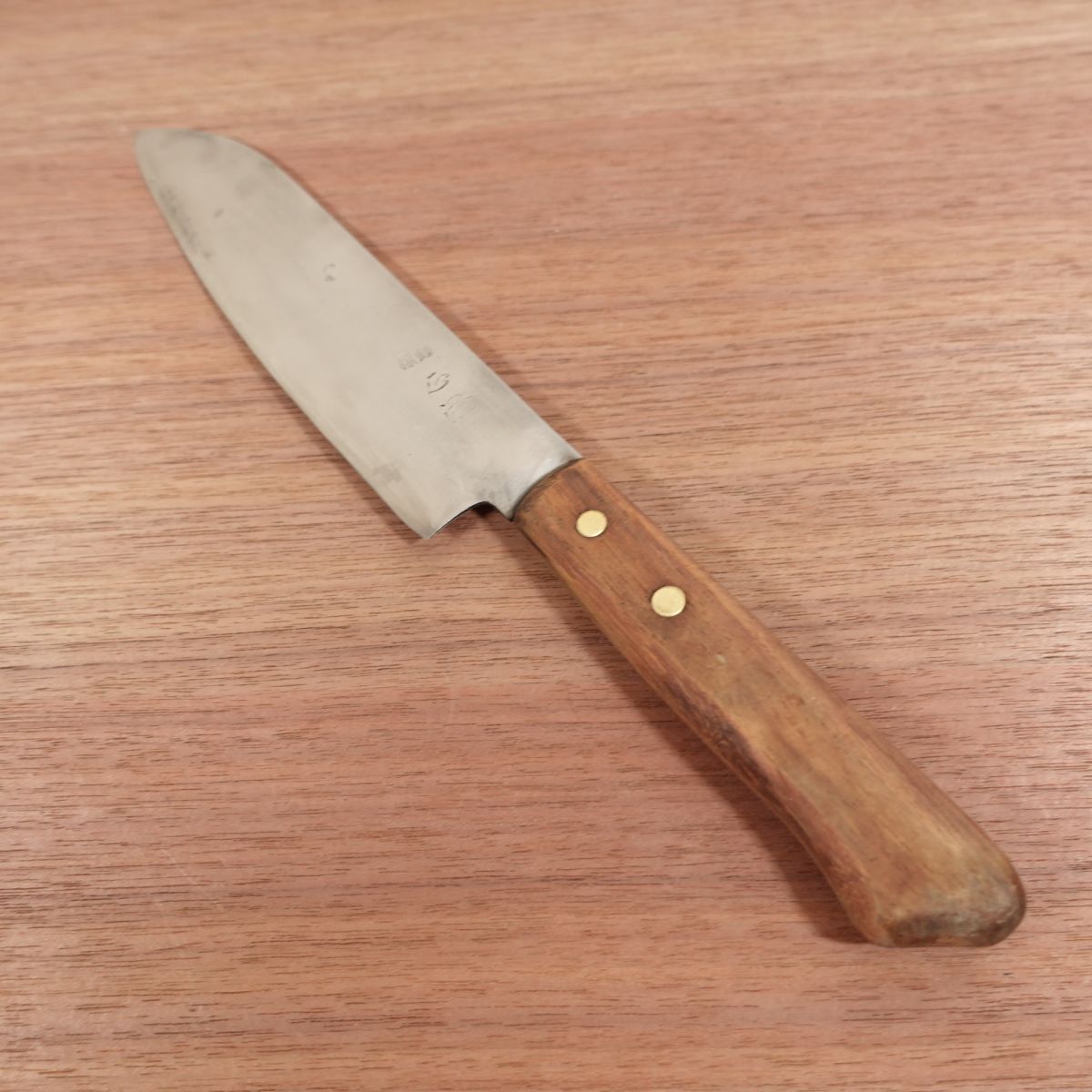 Masazumi Santoku Knife, Sharpened, Laminated Carbon Steel, All-Purpose Knife, Kaissaku, 160mm