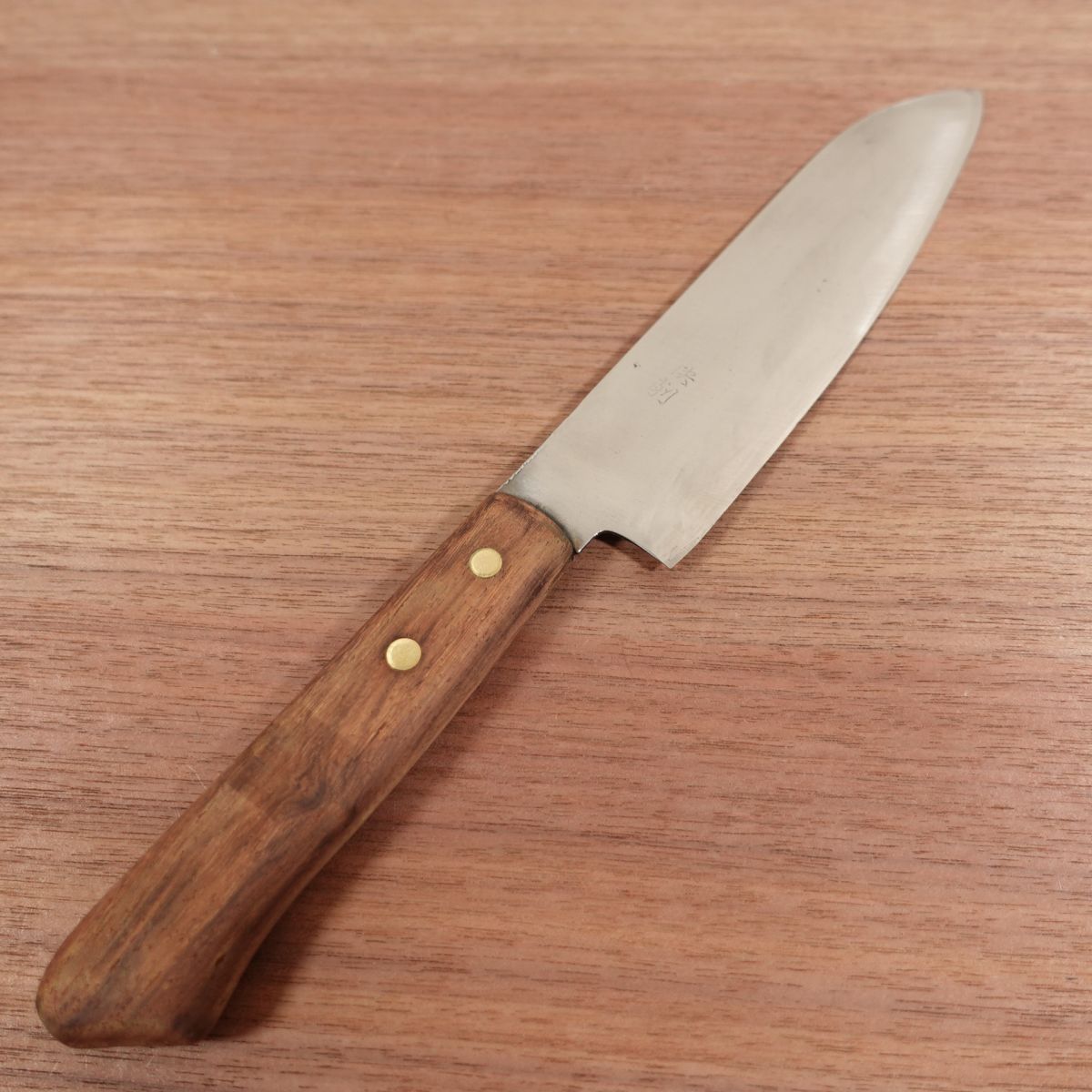 Masazumi Santoku Knife, Sharpened, Laminated Carbon Steel, All-Purpose Knife, Kaissaku, 160mm