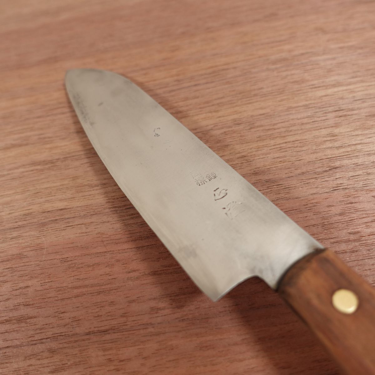 Masazumi Santoku Knife, Sharpened, Laminated Carbon Steel, All-Purpose Knife, Kaissaku, 160mm
