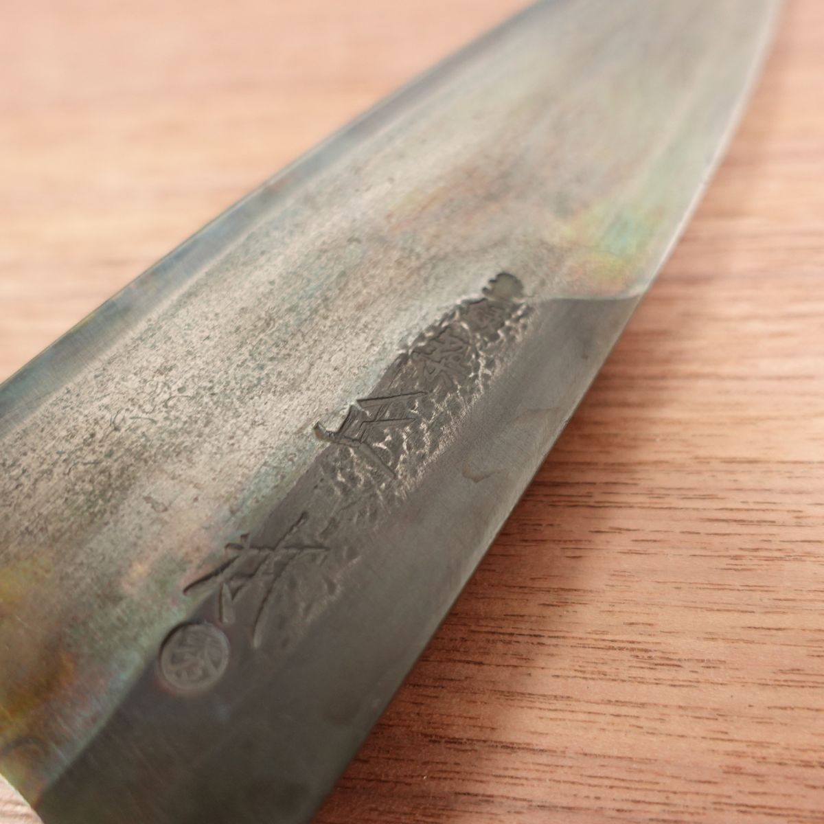 [HYPER REBORN] Tsukiji Masamoto Deba Knife, Sharpened, Black Oxide Finish, Shu, Single Bevel, Carbon Steel, 175mm