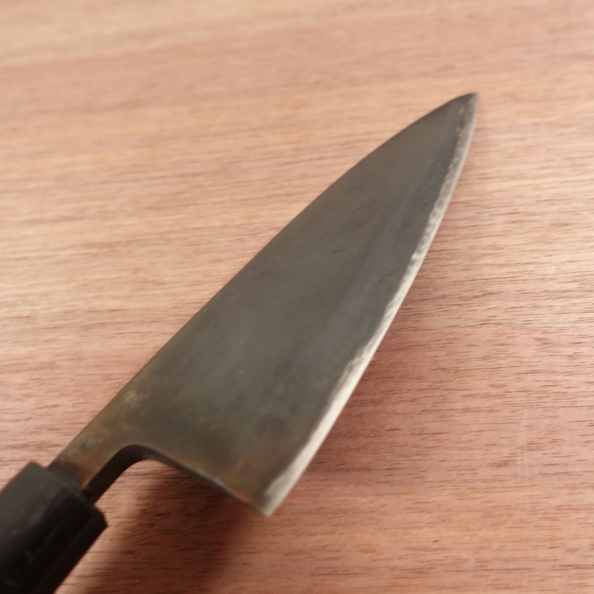 [HYPER REBORN] Tsukiji Masamoto Deba Knife, Sharpened, Black Oxide Finish, Shu, Single Bevel, Carbon Steel, 175mm
