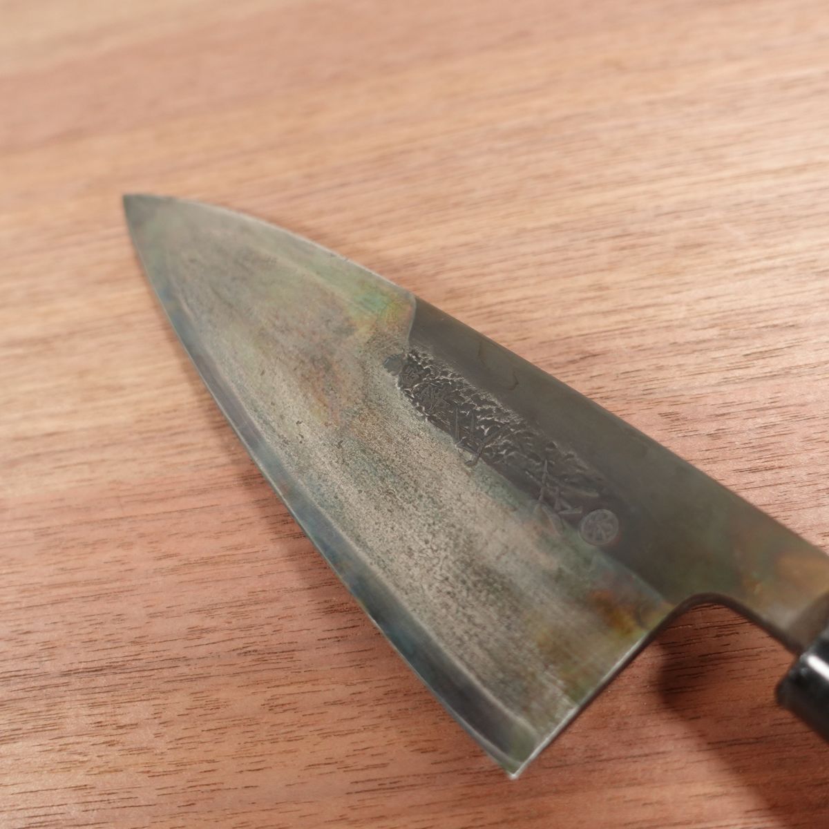 [HYPER REBORN] Tsukiji Masamoto Deba Knife, Sharpened, Black Oxide Finish, Shu, Single Bevel, Carbon Steel, 175mm