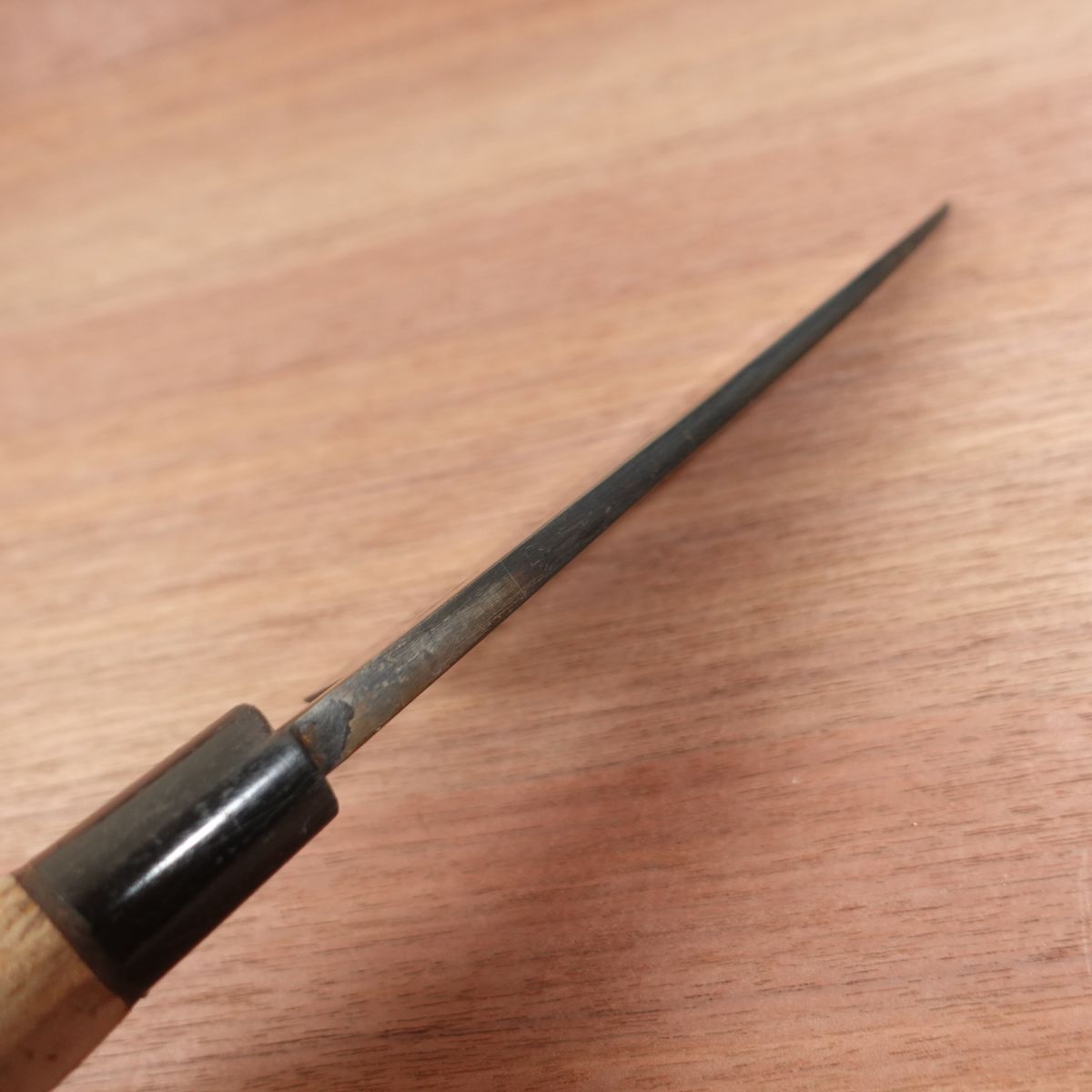 [HYPER REBORN] Tsukiji Masamoto Deba Knife, Sharpened, Black Oxide Finish, Shu, Single Bevel, Carbon Steel, 175mm
