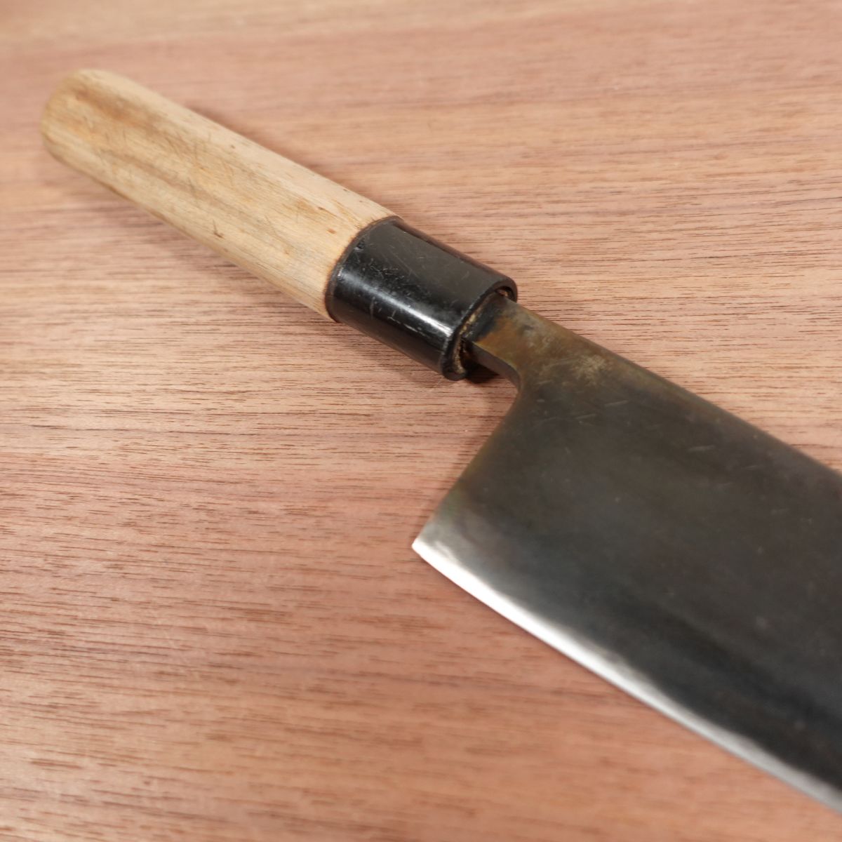 [HYPER REBORN] Tsukiji Masamoto Deba Knife, Sharpened, Black Oxide Finish, Shu, Single Bevel, Carbon Steel, 175mm