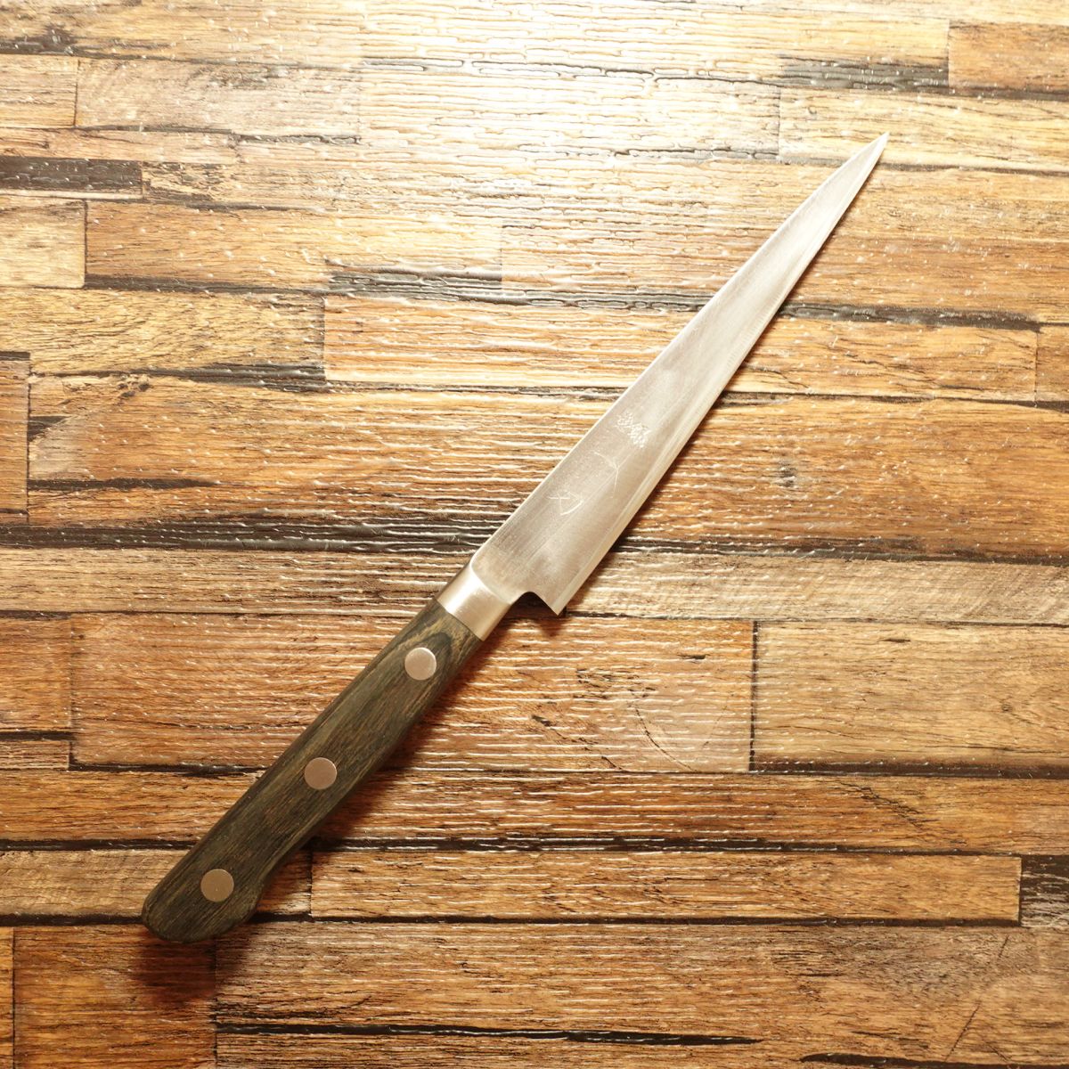 Ittou Petty Knife, Sharpened, Fruit Knife, Warikomi Construction, Decorative Cutting, Nearly Straight Edge, 135mm