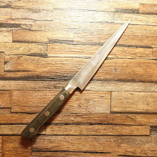 Ittou Petty Knife, Sharpened, Fruit Knife, Warikomi Construction, Decorative Cutting, Nearly Straight Edge, 135mm
