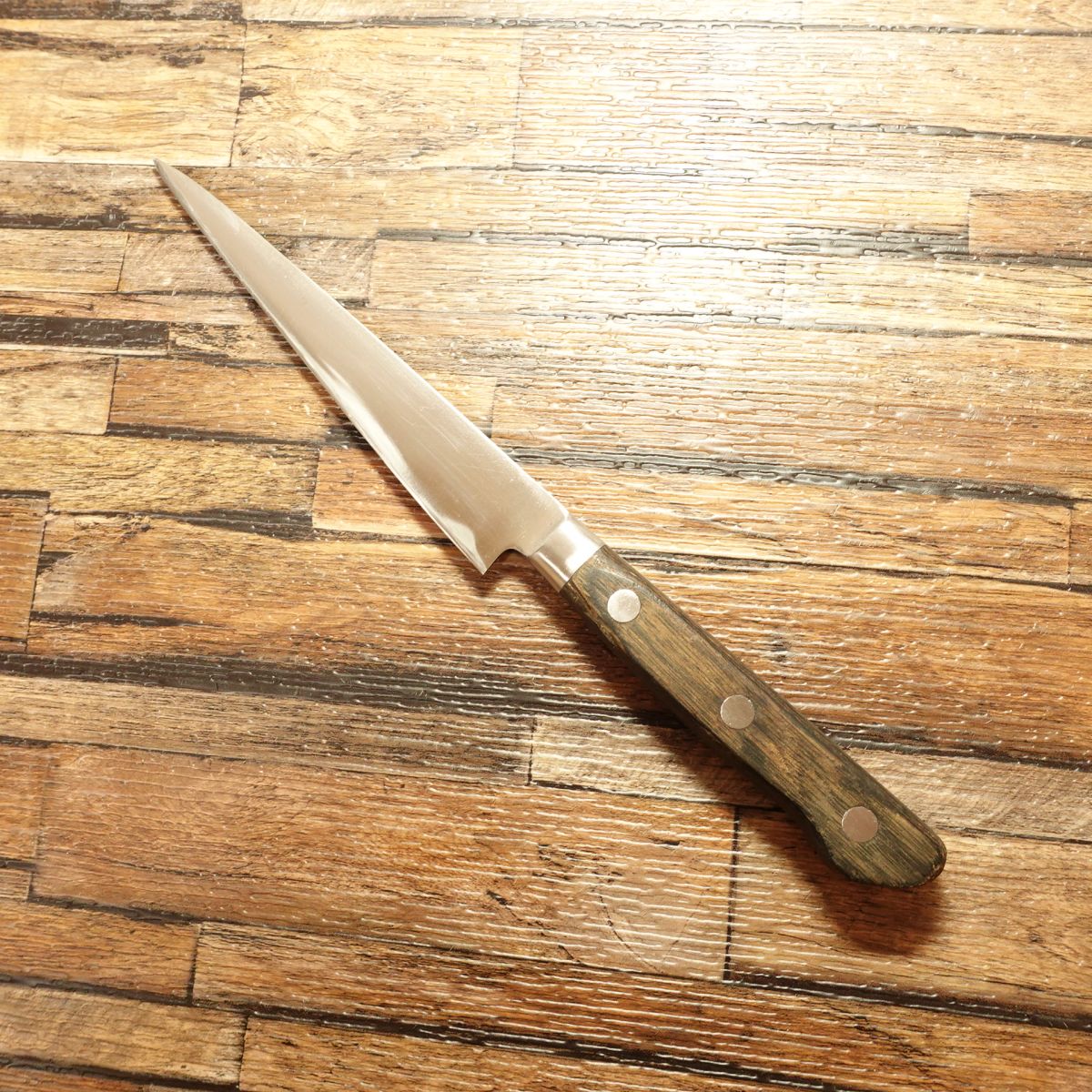 Ittou Petty Knife, Sharpened, Fruit Knife, Warikomi Construction, Decorative Cutting, Nearly Straight Edge, 135mm