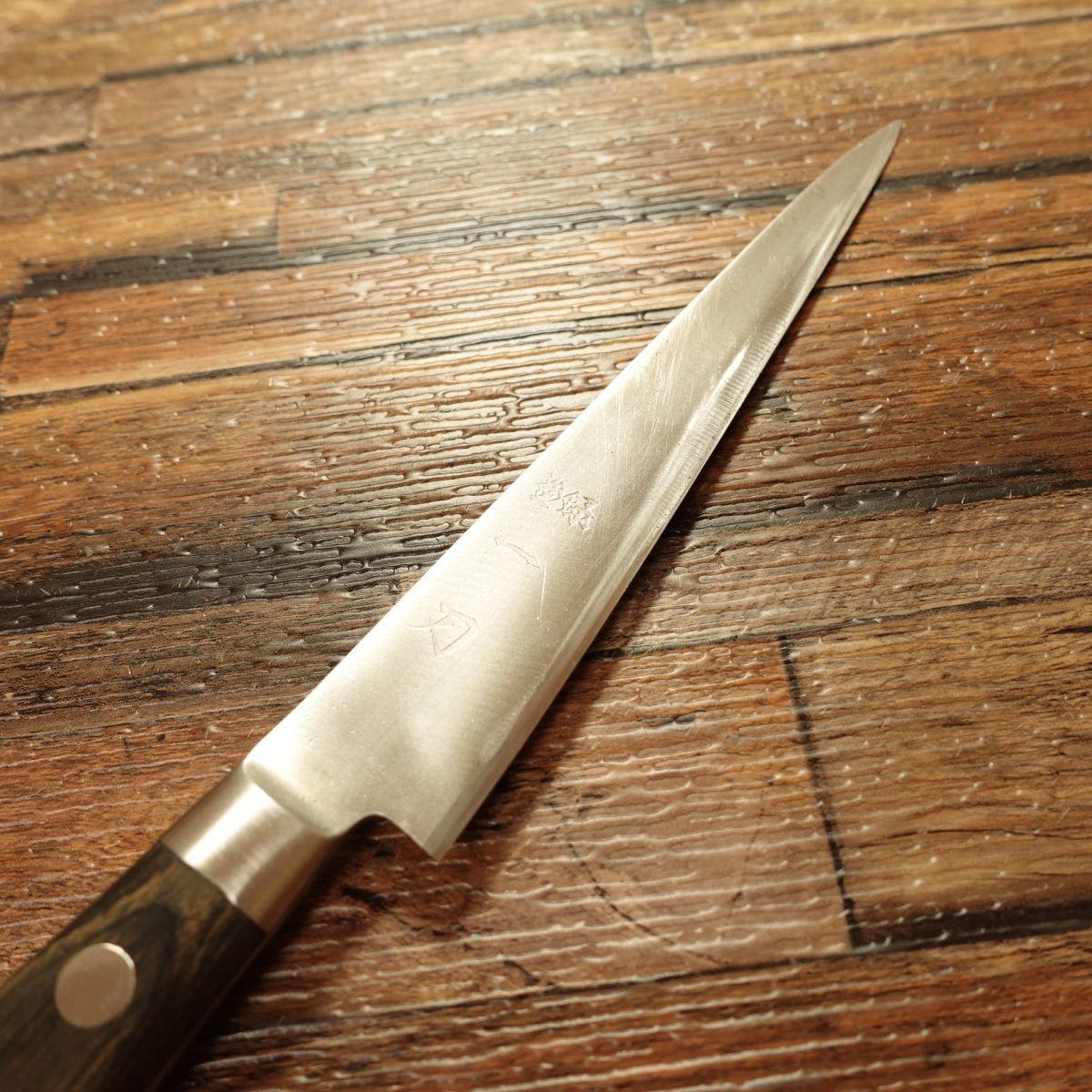 Ittou Petty Knife, Sharpened, Fruit Knife, Warikomi Construction, Decorative Cutting, Nearly Straight Edge, 135mm