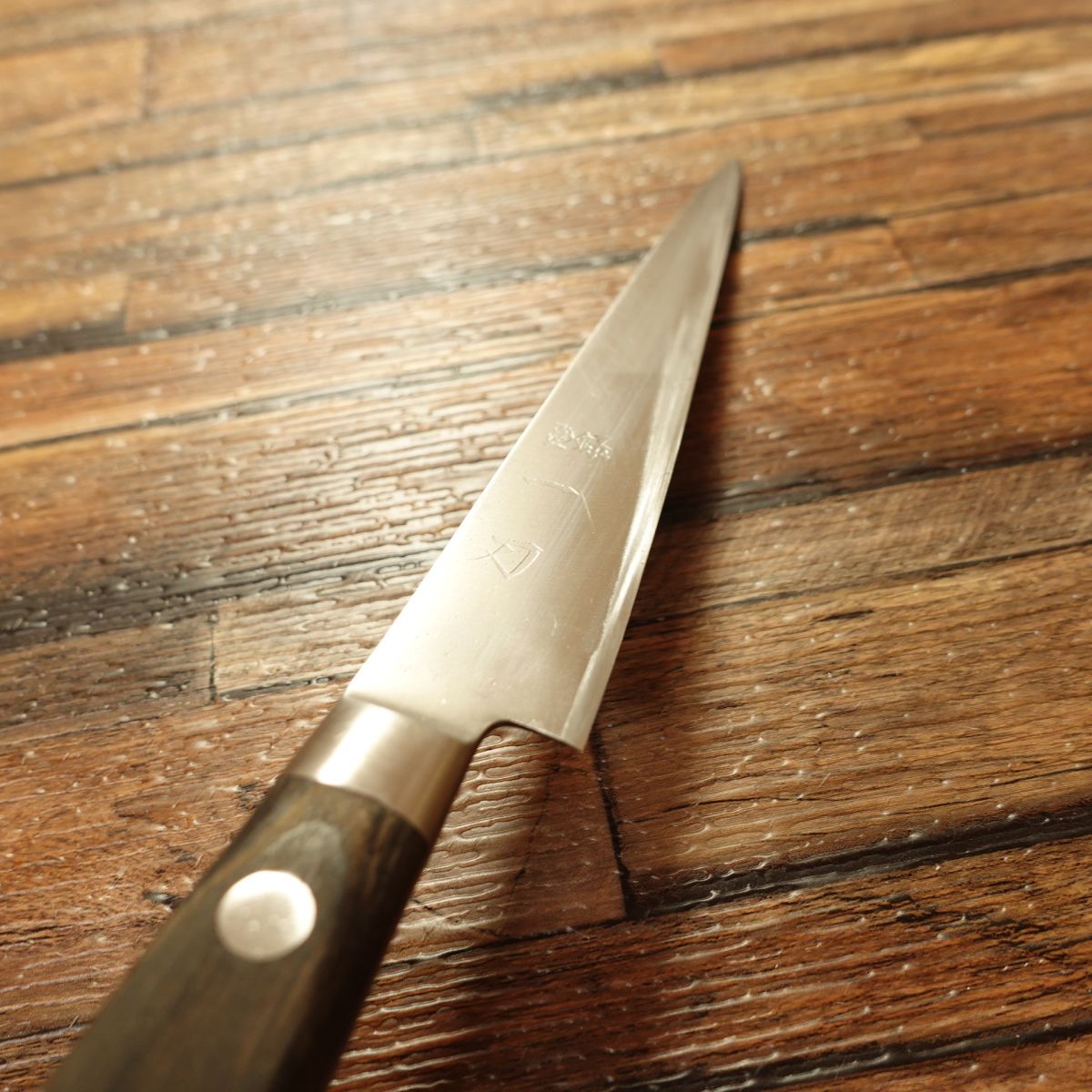 Ittou Petty Knife, Sharpened, Fruit Knife, Warikomi Construction, Decorative Cutting, Nearly Straight Edge, 135mm