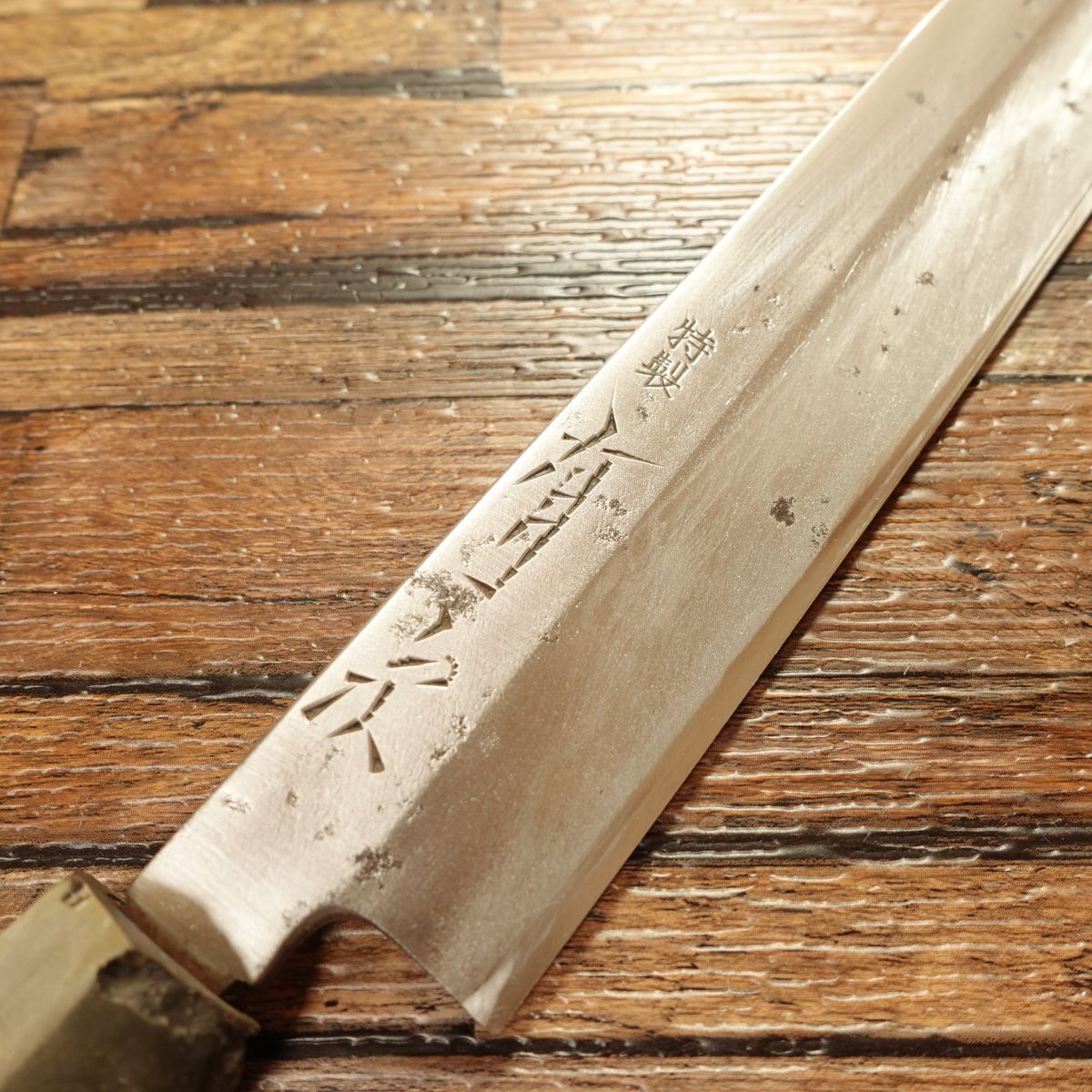Aritsugu Yanagiba Knife, Sharpened, Water Buffalo Handle, Sashimi Knife, Special Edition, 360mm