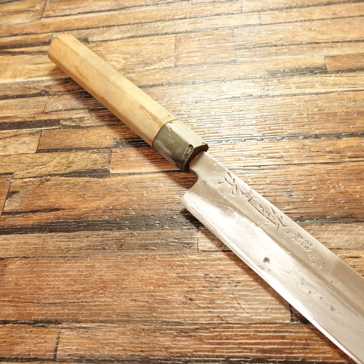 Aritsugu Yanagiba Knife, Sharpened, Water Buffalo Handle, Sashimi Knife, Special Edition, 360mm