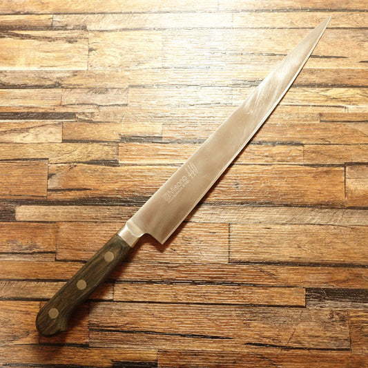 MISONO Sujihiki Knife, Sharpened, Gyuto-Style Slim Slicer, MISONO 440, Stainless Steel, Molybdenum, 265mm