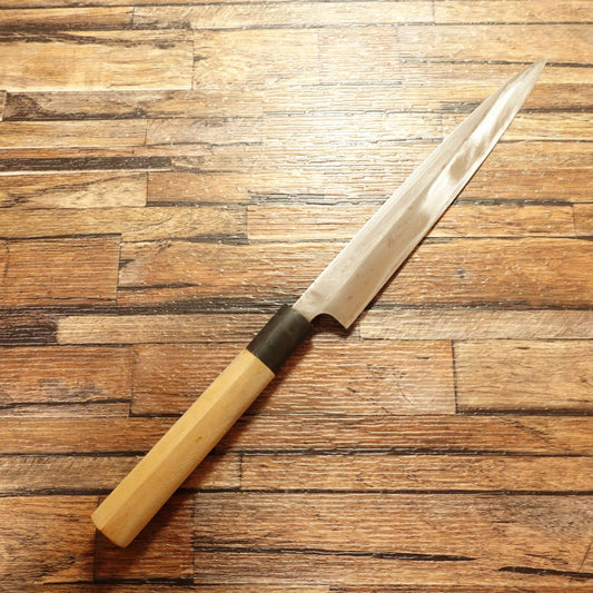 Tsuruchiyo Yanagiba Knife, Sharpened, Sashimi Knife, Hagane Steel, 205mm